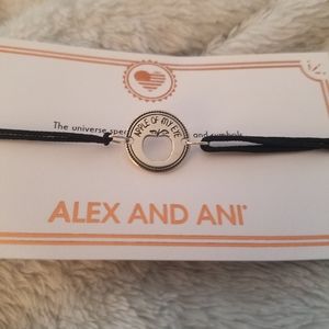 Alex and Ani Apple of My Eye pull cord bracelets